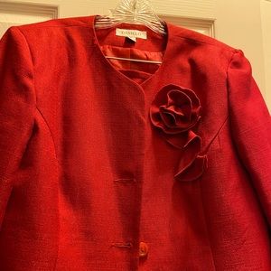 Red Danillo Jacket w/ Skirt
